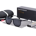 Солнцезащитные очки BARCUR TR90 для мужчин и женщин, квадратные поляризационные алюминиевые дужки с дужками, для спорта