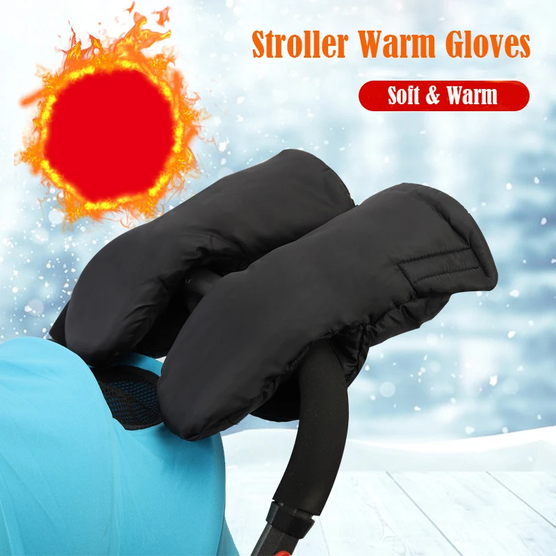 

Winter Warm Stroller Gloves Mittens Pushchair Hand Muff Waterproof Pram Accessory Mitten Baby Buggy Clutch Cart Outdoor Gloves