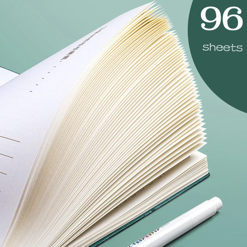 

Soft Pu Leather 96sheets A5 Daily Weekly Planner Notebook Creative School Office Agenda 2021 Schedule Diary Journal Stationery