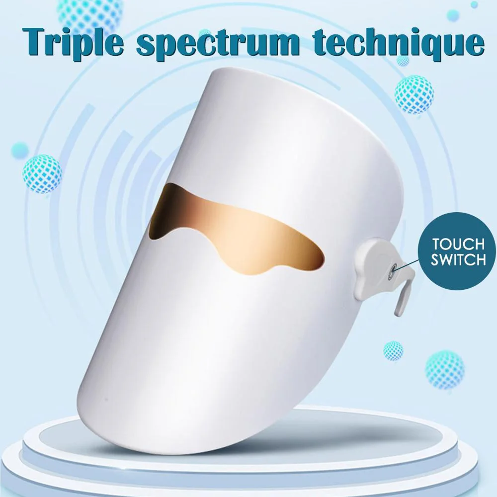 3 цвета светодиодный светильник для ухода за кожей фотон омоложения кожи