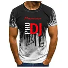 Футболка Pioneer мужская с круглым вырезом, модная камуфляжная рубашка в стиле DJ, спортивная одежда для фитнеса, большие размеры, лето 2020