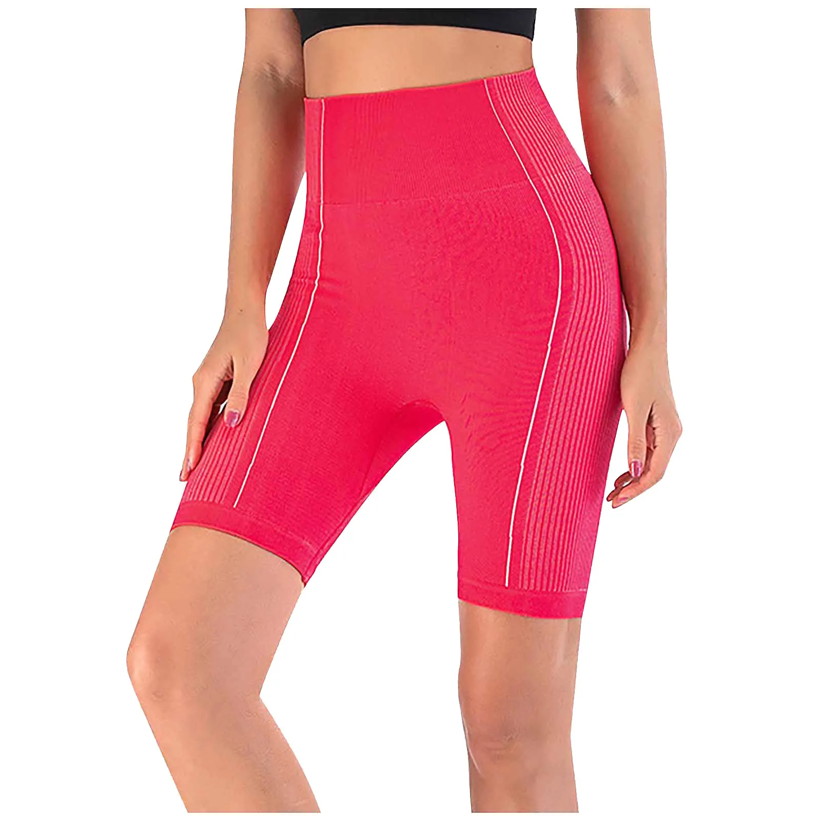 

Solid Color Yoga Shorts Women's Seamless Fitness Cothes Slim Bottom Pants Casual Yoga Fashion Pants