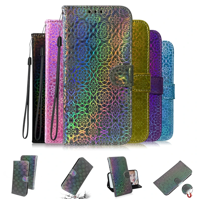 Чехол книжка однотонный для телефона Etui Hawei Honor 7A 7S 8S 8X 9X 20 Pro Y6 2018 Y5 Y9 2019 Mate