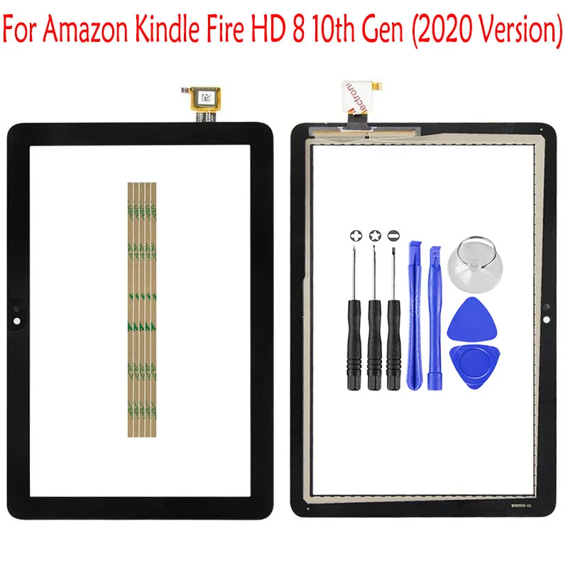 Внешний сенсорный ЖК экран для Fire HD 8 (2020 10 го поколения) сменная стеклянная панель