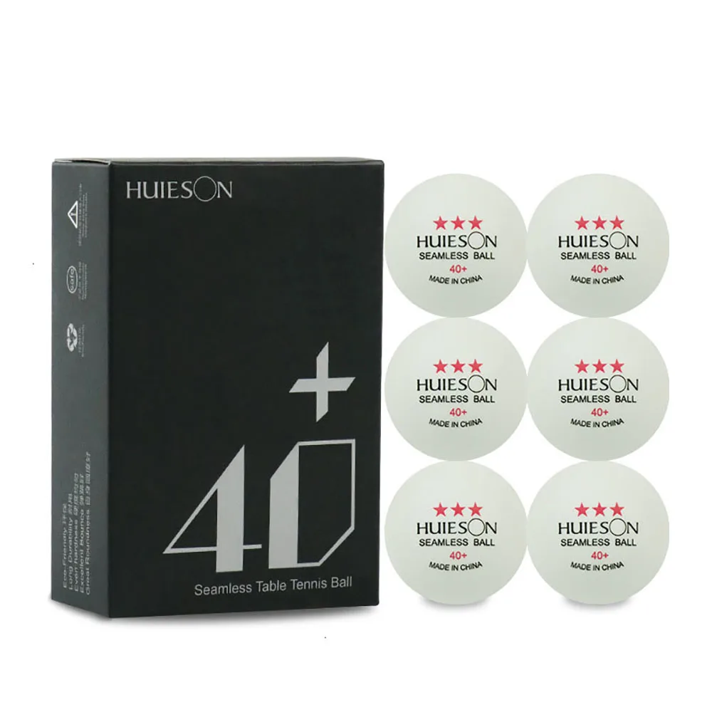 6 шт 3 звезды ABS бесшовные Пластиковые Мячи для настольного тенниса клуба обучения