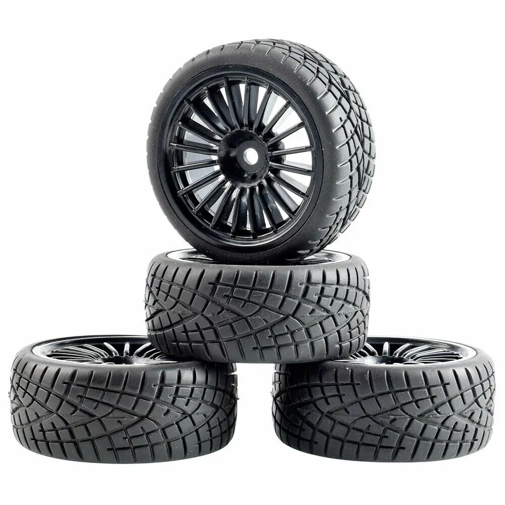 Радиоуправляемая скоростная шина с губкой и колесом 4 шт. для HSP 1/10 Rim04 8001|Детали