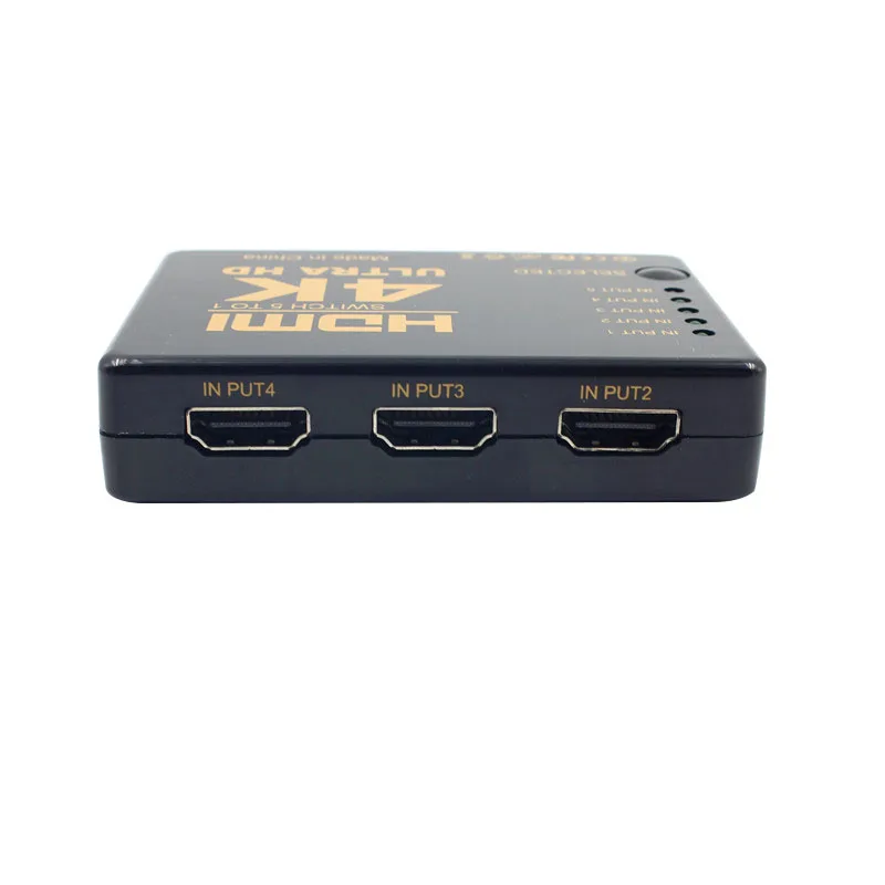 Mini 3D 1080p 5 портов 4K HDMI-совместимый Переключатель Селектор сплиттер концентратор +