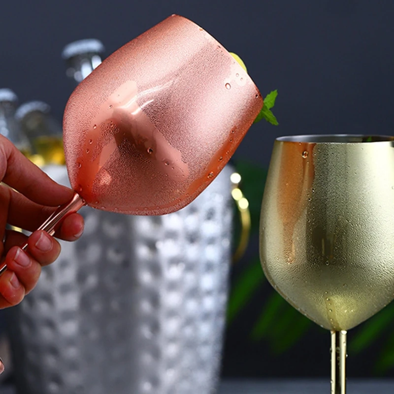 Бокал из нержавеющей стали для красного вина Металлический Стальной бокал