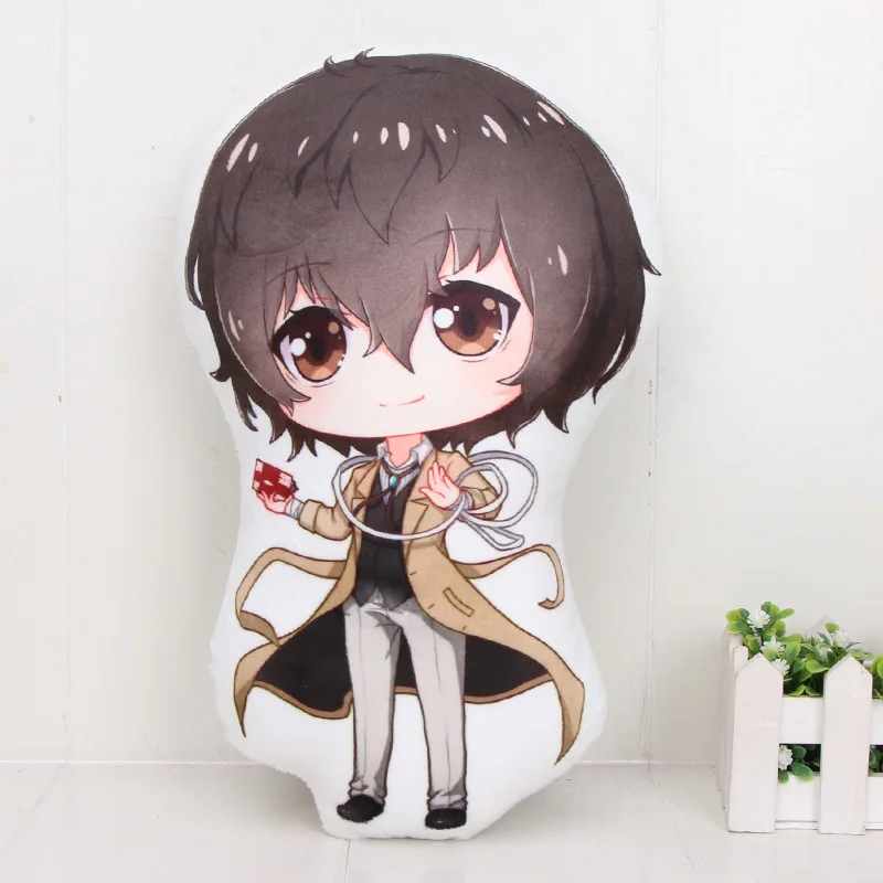 32cm no hat Bungo бродячие собаки дазай Осаму накахара чуя Nakajima Atsushi версии 676 657 ПВХ Фигурки Коллекционная модель игрушки - Цвет: 32cm no hat