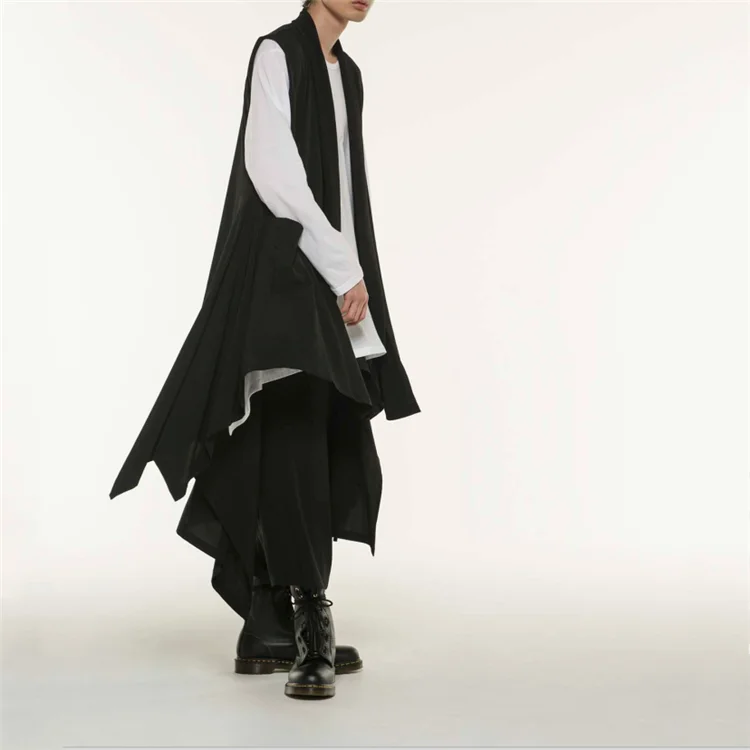 Женская! Новая весенне-Летняя мужская индивидуальная накидка без рукавов