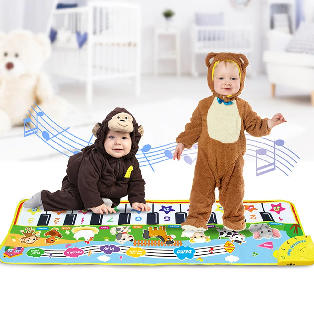 

1pc Baby Crawling Mat Baby Crawling Game Mat Cartoon Mat (Assorted Color)