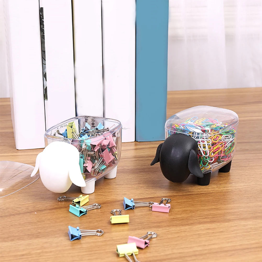 

Small Sheep Cotton Swab Box Storage Box Plastic Desktop Sheep-shaped Storage Box Cotton Swab Box Toothpick Box