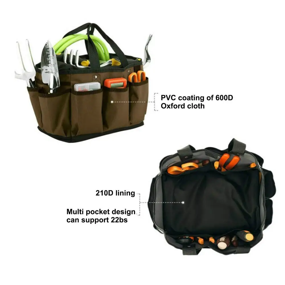 

Gardening Kits Storage Bag Multi-Pocket Portable Oxford Gardening Tote Bag Tools Holder Organizer Pouch Garden Kits Waist Packs