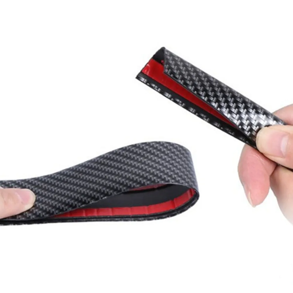 Углеродное волокно резиновый мягкий бампер полоса Сделай Сам порог протектор