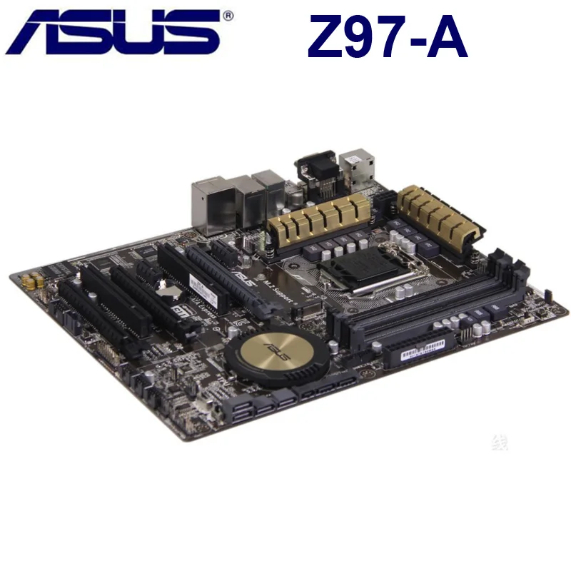 Bestellen Asus Z97-A LGA1150 DDR3 Core I7 I5 I3 Intel Z97 PCI-E 3,0 USB 3,0 Z97-A Motherboard Für Desktop 1150 Asus Z97-A Mainboard 32GB