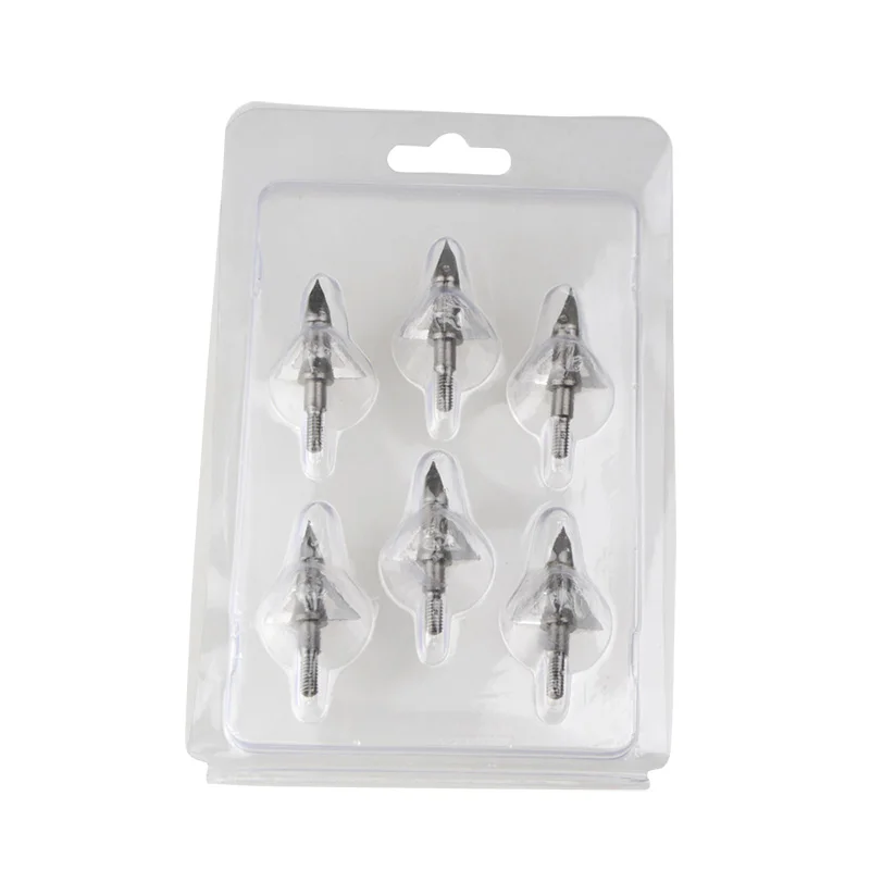 

6/12/24pcs 100 Grain 3 Fixed Blades Archery Arrowheads Broadheads Stainless Steel Hunting Arrow Heads for Bow Crossbow Shooting