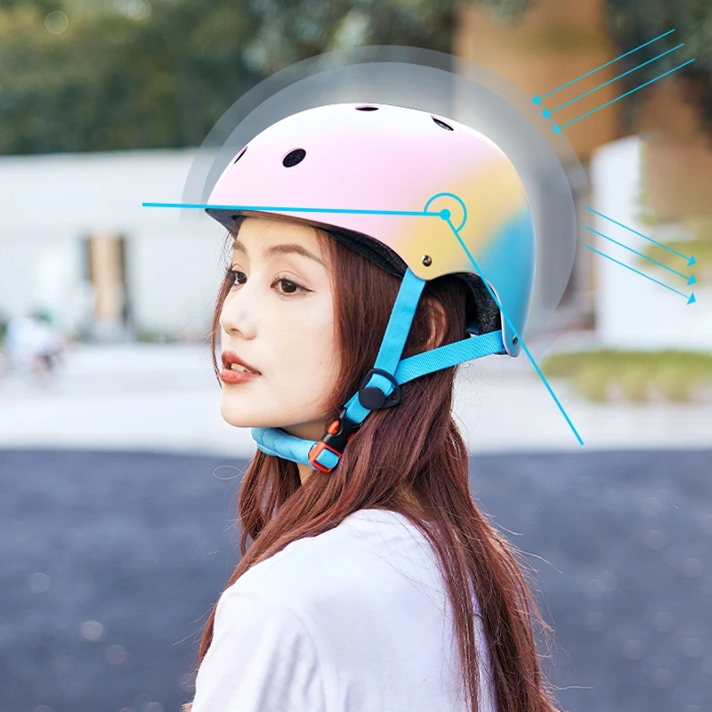 Радужный шлем для детей женщин девочек велосипед скейтборд электрический скутер