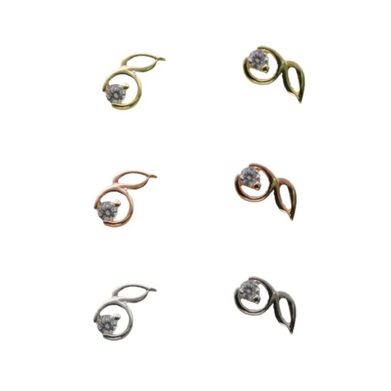 

2021 new fashion small and exquisite temperament earrings inlaid zircon simple and personalized design earrings women