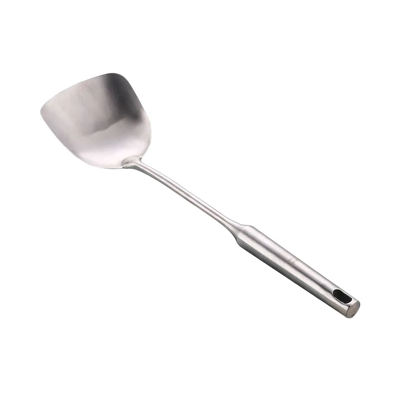 

Kitchen Utensil Set - 6 Piece Stainless Steel Cooking Utensils with Rotating Holder Organizer