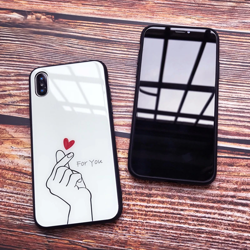 Закаленное стекло для Xiaomi Mi 9t 9 Pro 8 Se Cc9 Cc9e чехол с рисунком Love You жесткий