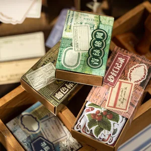 Бумажные ретро-наклейки Mohamm 100 шт., оригинальные школьные принадлежности