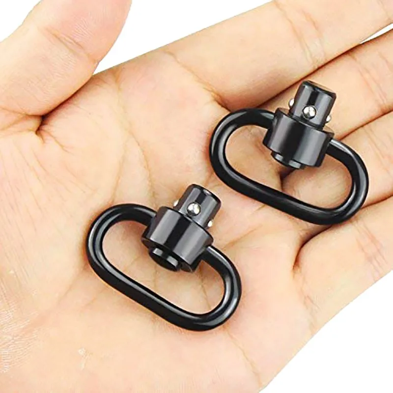 

2pcs/set QD Sling Swivel Mount Adapter Metal Quick Detachable Strap Sling Mount Ring Rifle Hunting Accessories Outdoor
