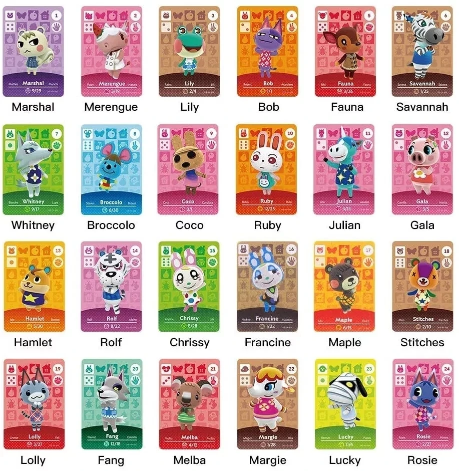 

Animal Crossing Card , 264 255 333 296, Card Game Card for Switch/Switch Lite/Wii U 3DS