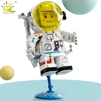 huiqibao 518pcs space astronaut figures building blocks city aerospace cosmonaut doll model bricks construction toy for children
