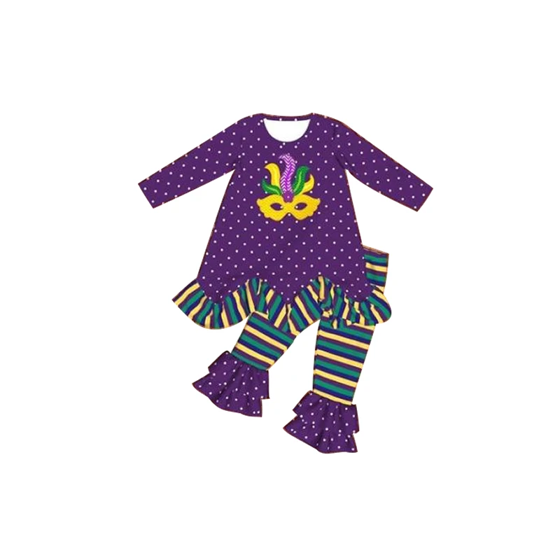 Stpatrick's/Лидер продаж Комплект для девочек с фиолетовой маской обтягивающий