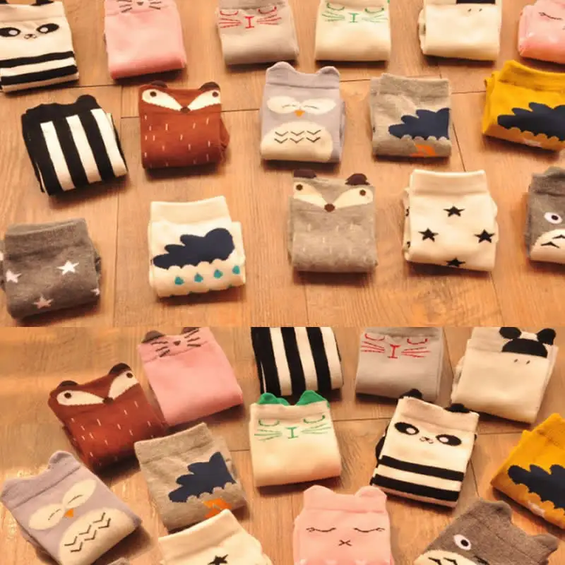 Гетры для девочек с героями мультфильмов жаккардовые Чулочные изделия детей