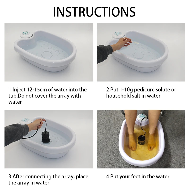 Гидромассажная Ванна для ног детоксикации машины ионной массажер массаж тела