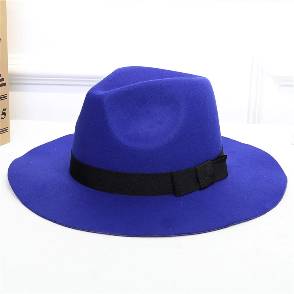 Женская винтажная Пляжная Шляпа Fedora из шерсти и фетра с тропическими элегантными