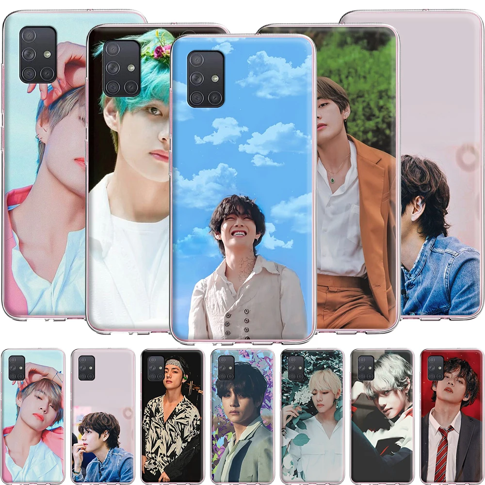 Силиконовый чехол V Kim Tae Hyung для Samsung Galaxy S20 Ultra S10 S10E S9 S8 S7 Note 10 9 8 Plus Edge|Бамперы| |
