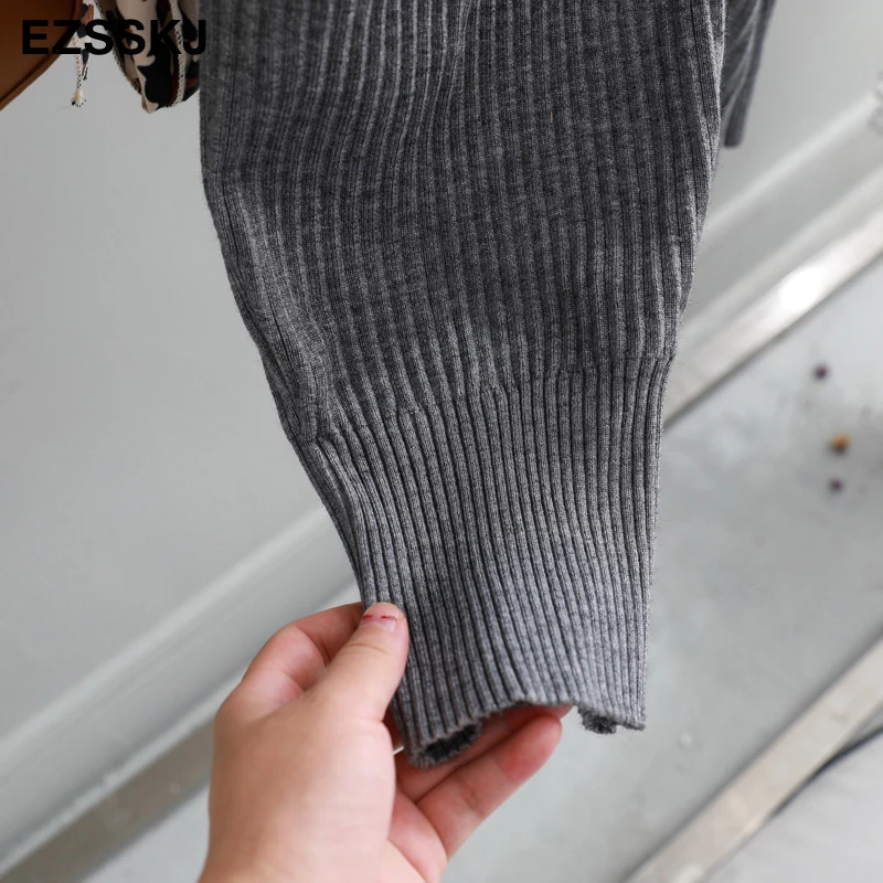 casual Elastic Waist Trousers Thick Knitted Women Harem Pants Autumn Winter Sport swear female sweater Radish pants Grandma