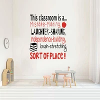 this classroom is sort of place door wall sticker school classroom library hallway welcome wall decal vinyl home decor