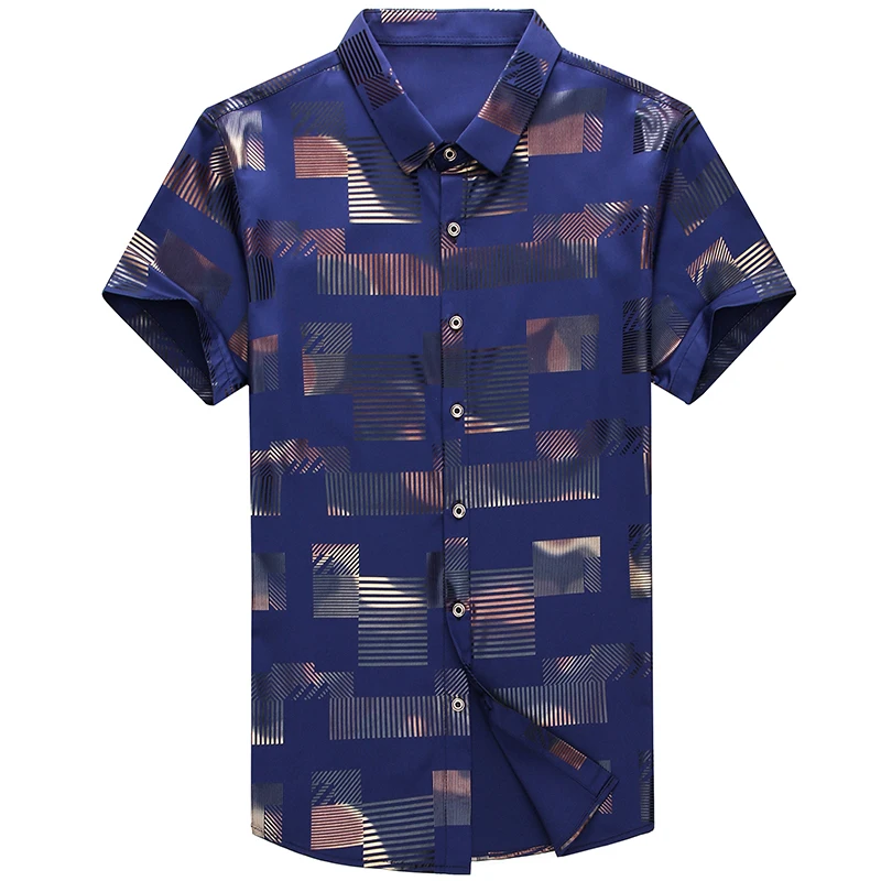 2021 брендовая Повседневная летняя Роскошная клетчатая приталенная Мужская