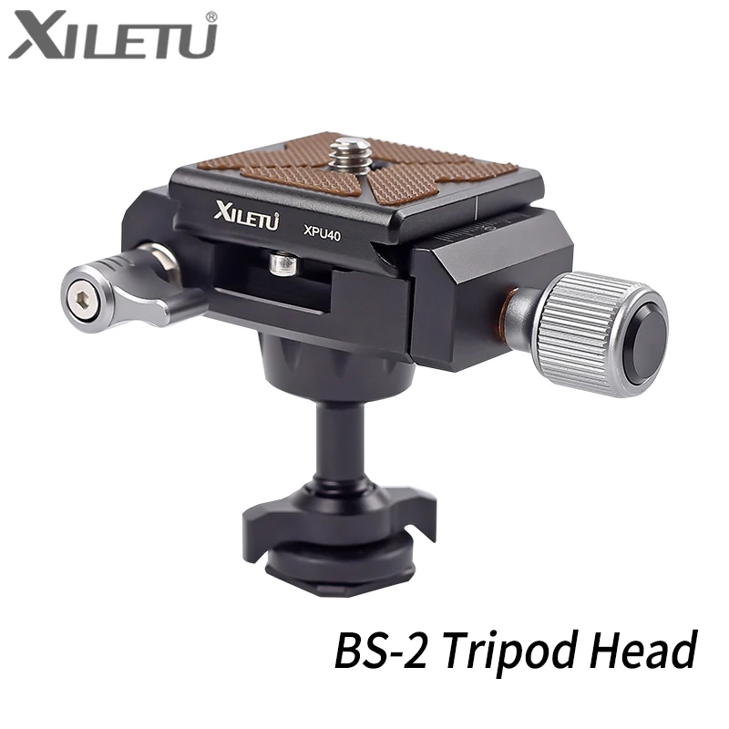 

XILETU BS-2 Tripod Head BallHead SLR Camera Monopod Double Panoramic Gimbal