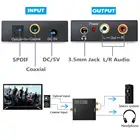 Усилитель аудиосигнала 3,5 мм RCA цифро-аналоговый преобразователь, коаксиальный кабель spdif для ТВ