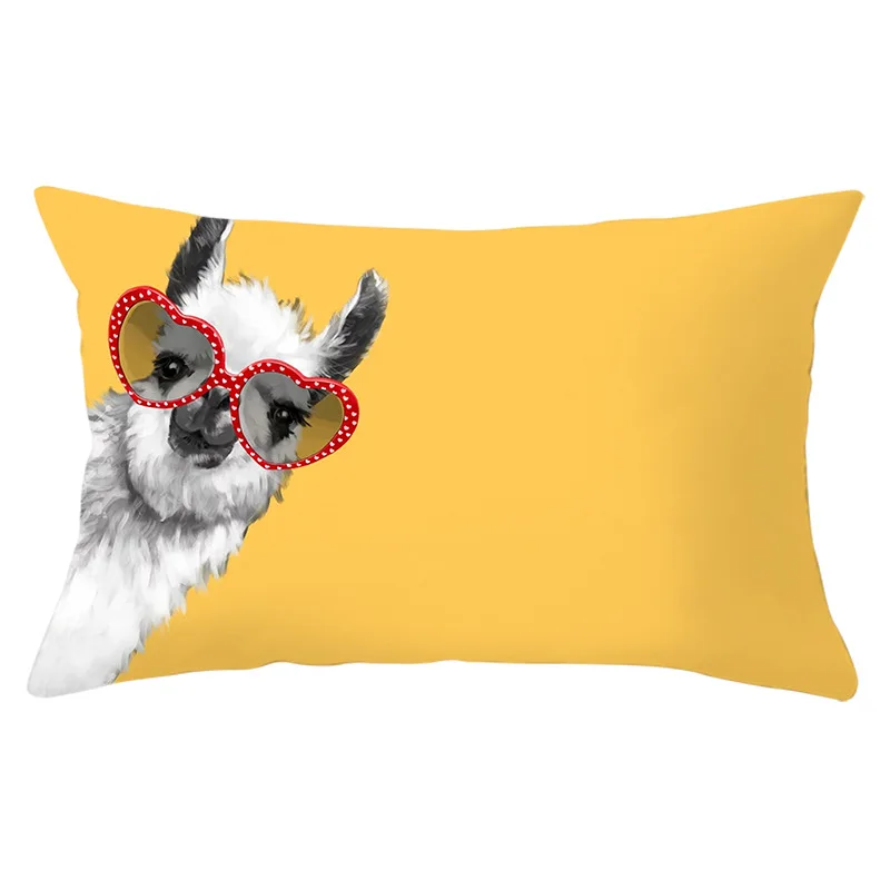 High Quality Yellow Cushion Cover 30x50 Geometric Pineapple Leaves Textile Sofa Pillowcase for Home Decor Car Throw Pillow Case | Дом и сад