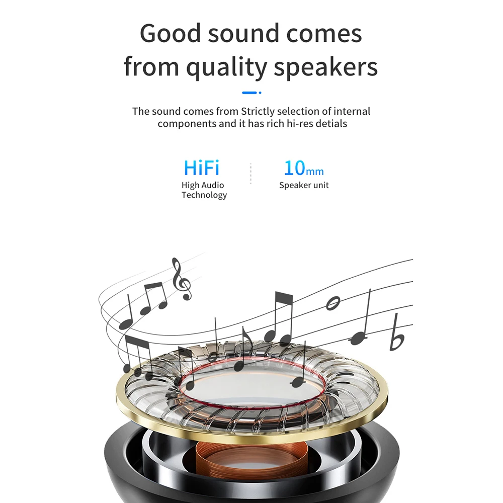 Фото Беспроводные наушники VYN 508JL TWS HiFi Bluetooth 5 0 спортивные модные HD стерео IPX4 Беспроводные наушники VYN 508JL TWS HiFi Bluetooth 5 0 спортивные модные HD стерео IPX4