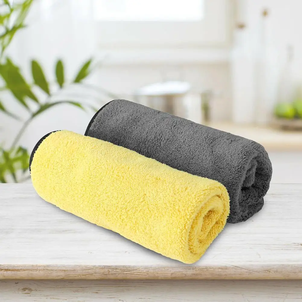 

1PCS Extra Soft Car Wash Microfiber Towel Car Cleaning Cloth Never Cloth Car Towel Drying Detailing Wash Care Scrat Car L4J7