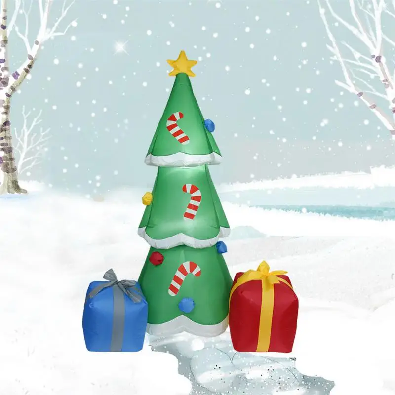 

1,8 м надувная Рождественская елка креативное украшение для двора с вилкой для ЕС/США надувная игрушка для двора Рождественское украшение