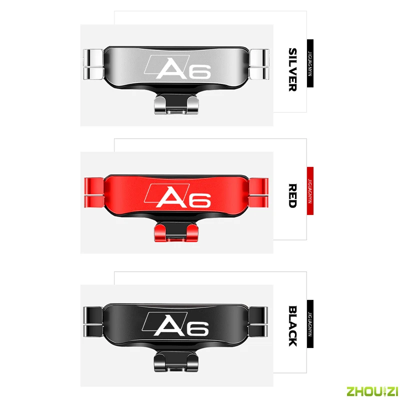 

Car Mobile Phone Holder Special Air Vent Mounts Stand GPS Gravity Navigation Bracket For Audi A6 2019-2021 Car Accessories