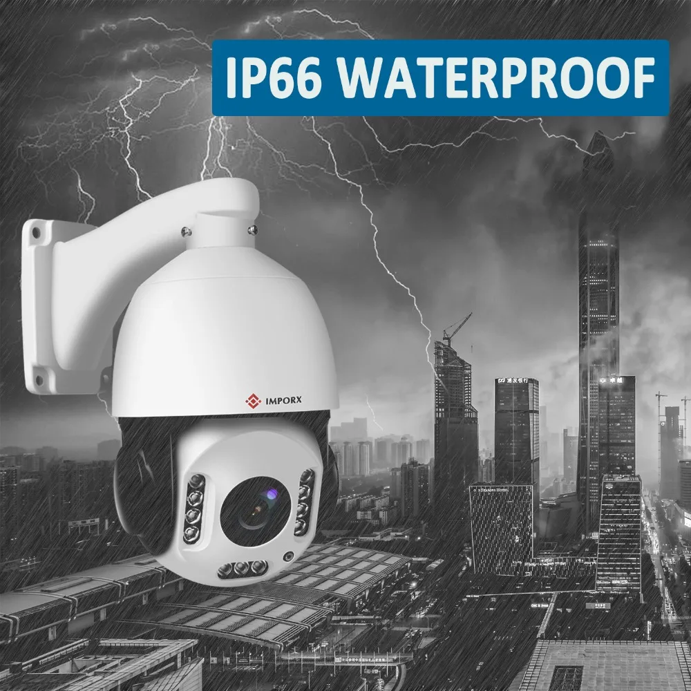IMPORX 5MP 20X HD 2592*1944P Беспроводная человекообразная распознавание автоматическое отслеживание H.265 Wifi PTZ IP камера IR 100M камера безопасности