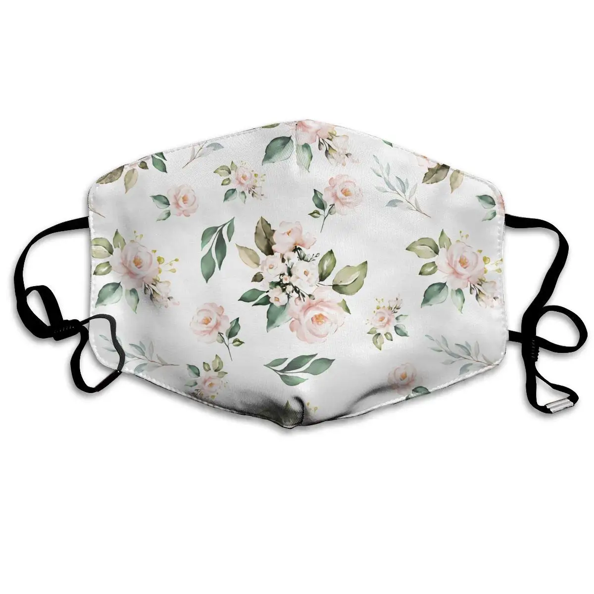 

Flowers Rose. Washable Reusable Mask, Cotton Anti Dust Half Face Mouth Mask For Kids Teens Men Women With Adjustable Ear Loops