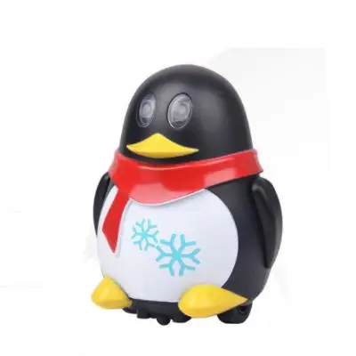 penguin-black Нарисованная линия волшебная игрушка для домашних животных ручка-робот Индуктивный Пингвин животное кошка следование черный трек Карта Авто селфи Запуск милый Электрический подарок для детей - Цвет: penguin-black