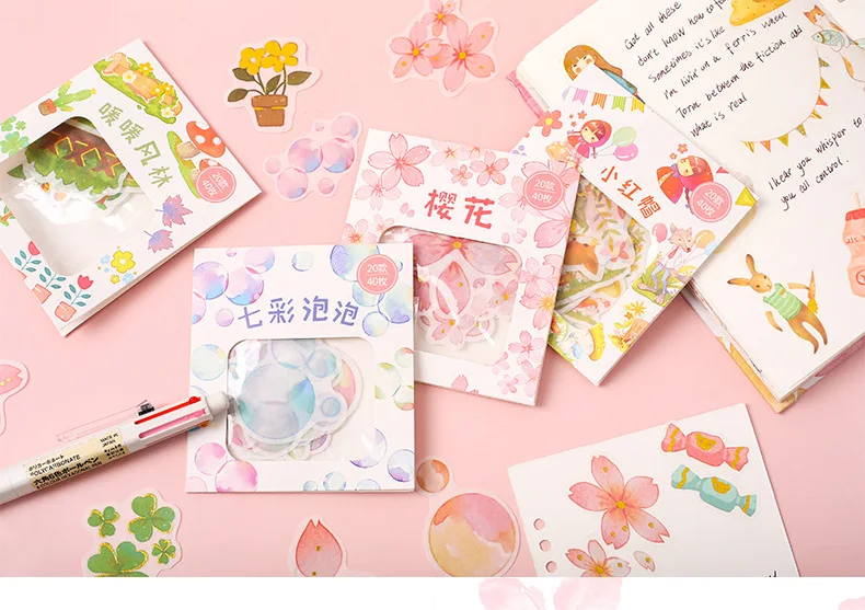 40 шт. Kawaii продукты канцелярские наклейки милый кот наклейки пуля журнал наклейки для девочек Diy декоративные принадлежности для скрапбукинга
