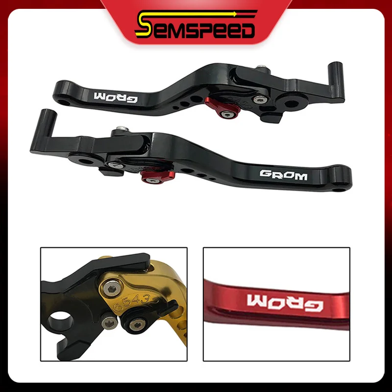 Adustable Короткие тормозные рычаги сцепления для Honda GROM/MSX125 MSX 125 2014 2019 аксессуары