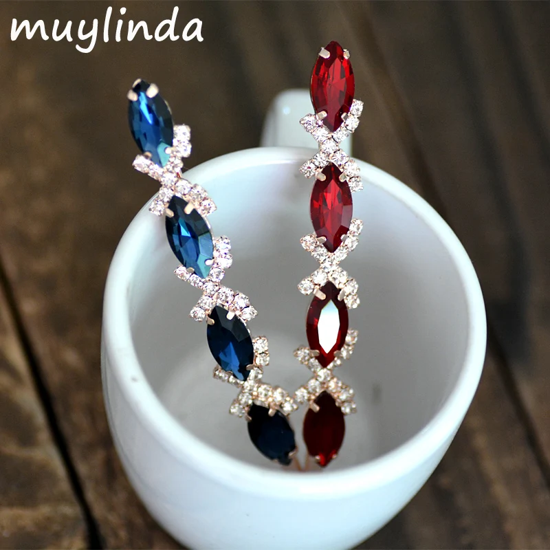 

(2 PCS/LOTS) Fahion Colorful Crystal Hair Clip Women Hairpins Accessories Party Costume Hair Jewelry