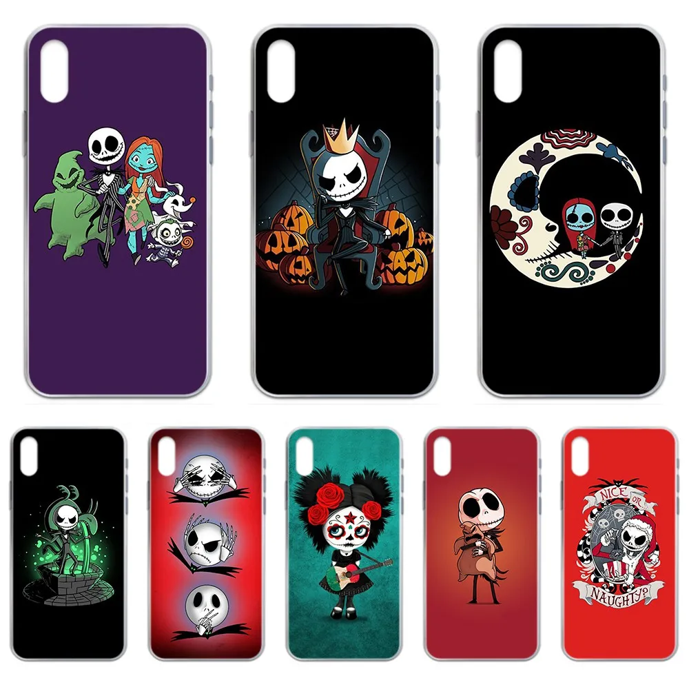 Прозрачный чехол для телефона Jack Skellington iphone 4 4S 5 5C 5S 6 6S PLUS 7 8 X XR XS 11 PRO SE 2020 MAX |